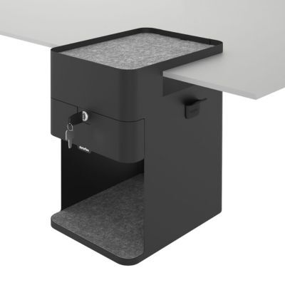 Ladeblok Health2Work voor onder bureau met slot